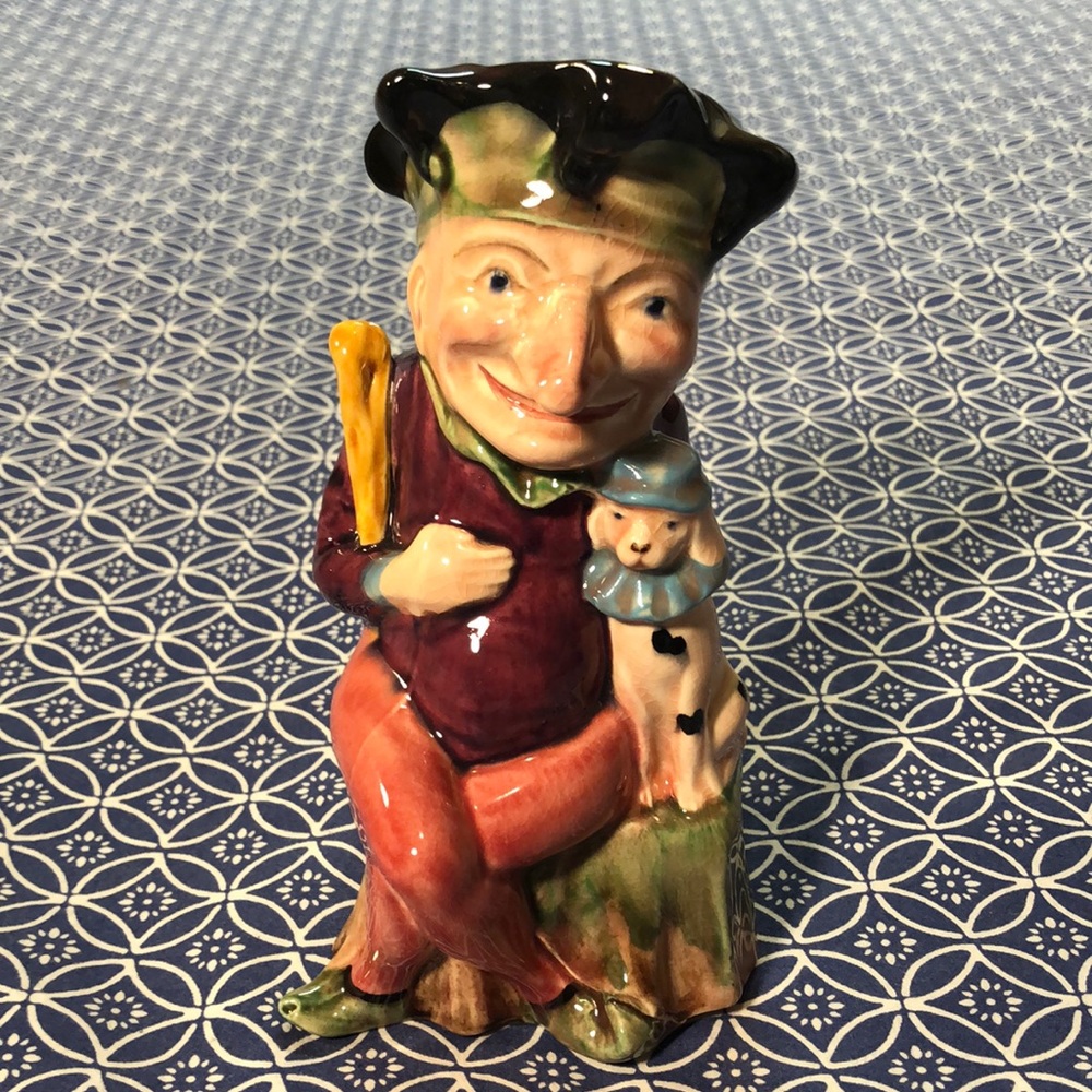 Melbaware painted “Punch” jug/vase